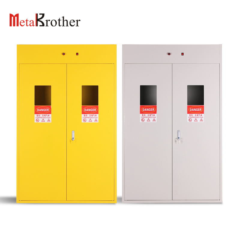 Fireproof Double Cylinder Gas Cabinet Acid Corrosive Cabinet