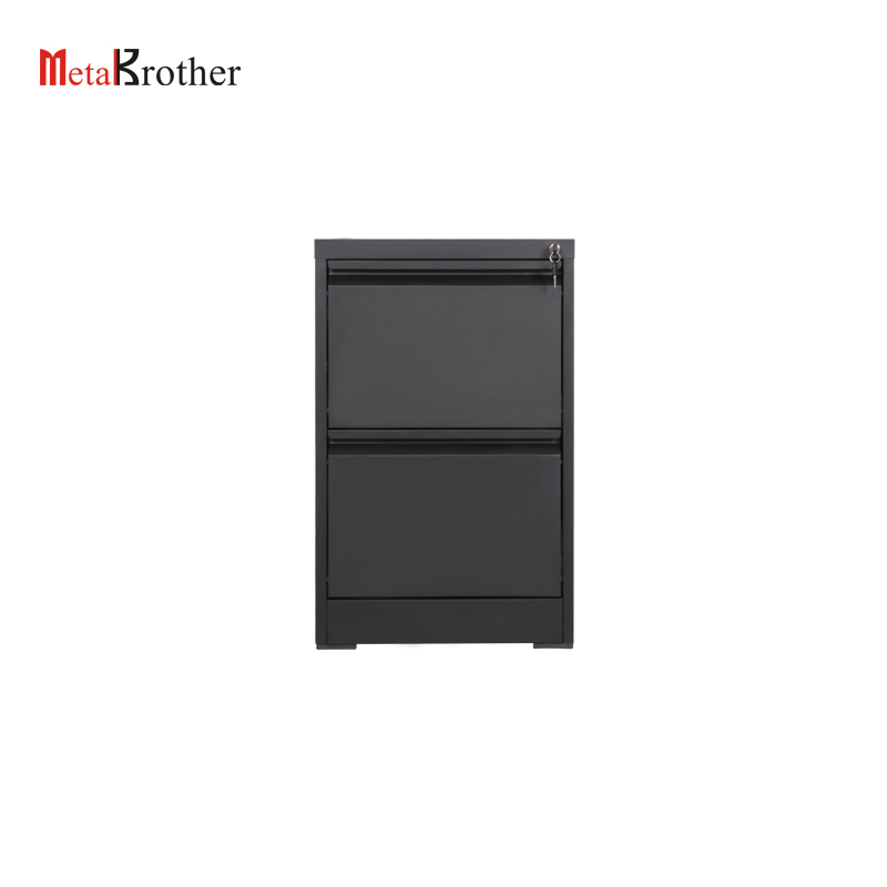 Black 2 Drawer Cabinet
