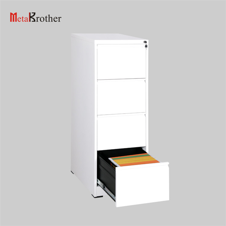 White 4 Drawer File Cabinet